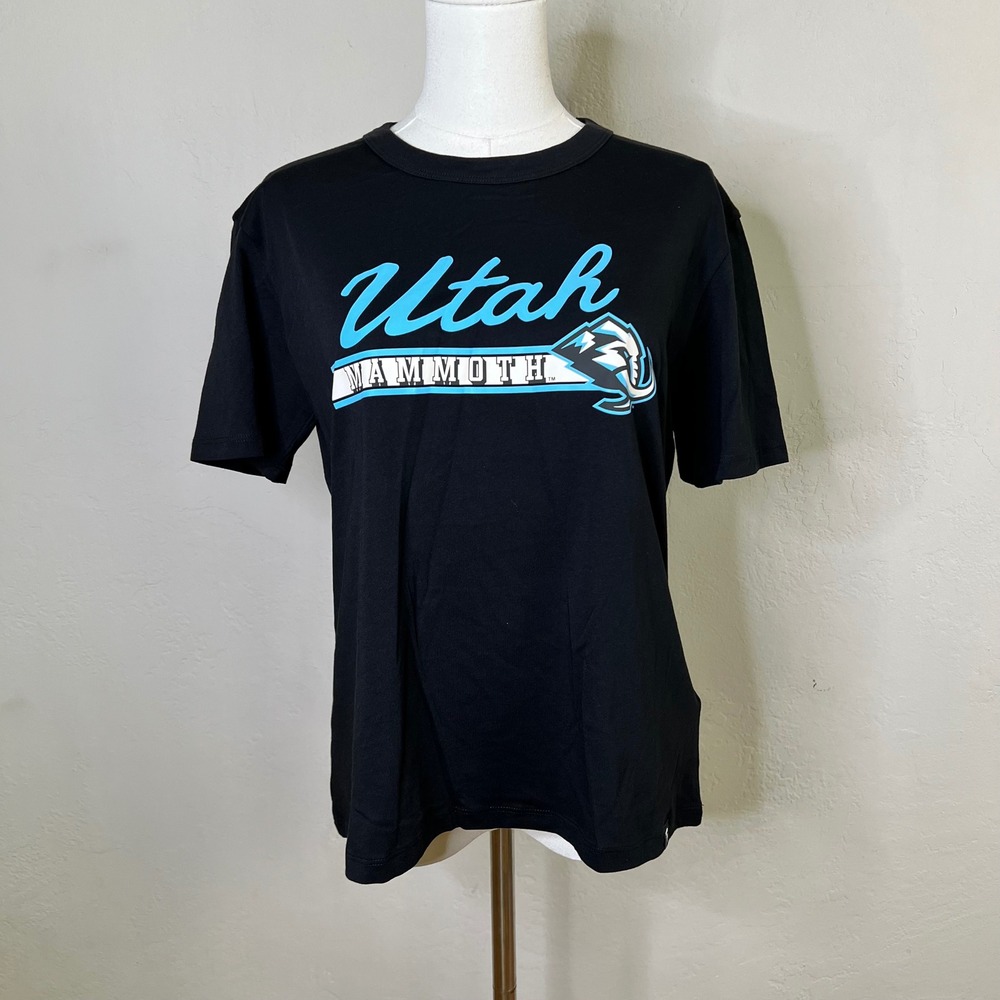 Utah Mammoth Fanatics T-Shirt Womens M Black Hockey Graphic New Official Gear